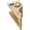 Ekena Millwork 5"W x 5"D x 10"H Wide Scroll Rough Cedar Woodgrain TimberThane Corbel, Primed Tan CORUR05X05X10SCRRCPR - alternate 5